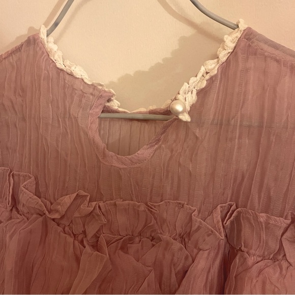 Ruffle pink dress - Picture 2 of 2